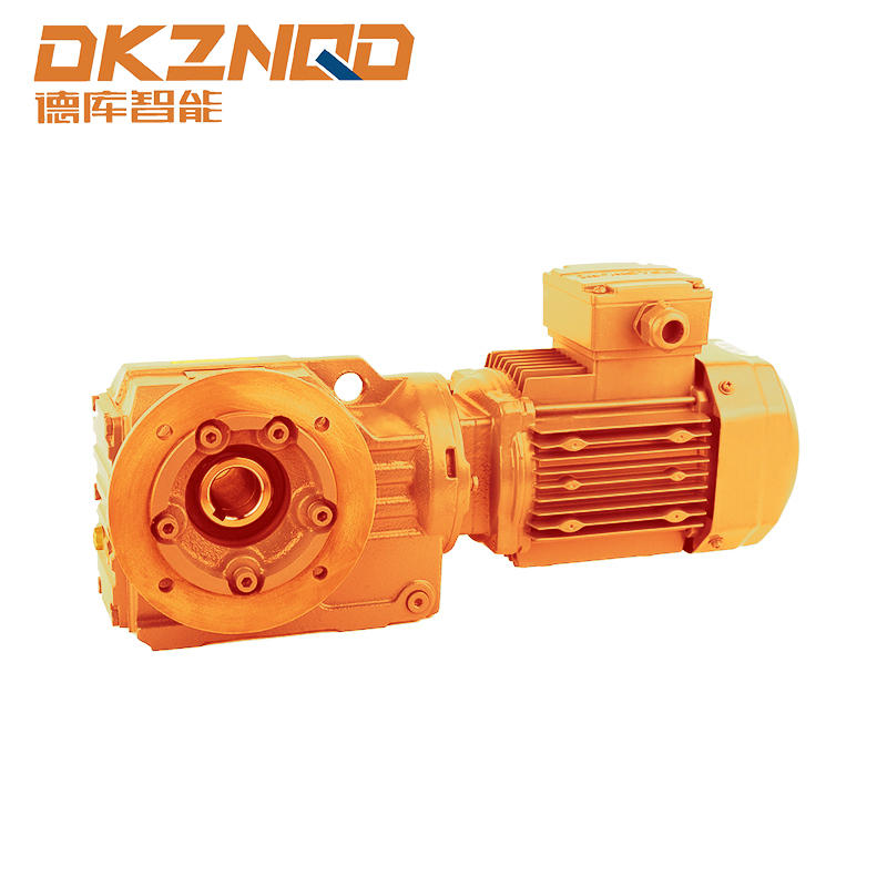 Động cơ bánh răng xoắn ốc góc phải S Series với giá đỡ mô-men xoắn