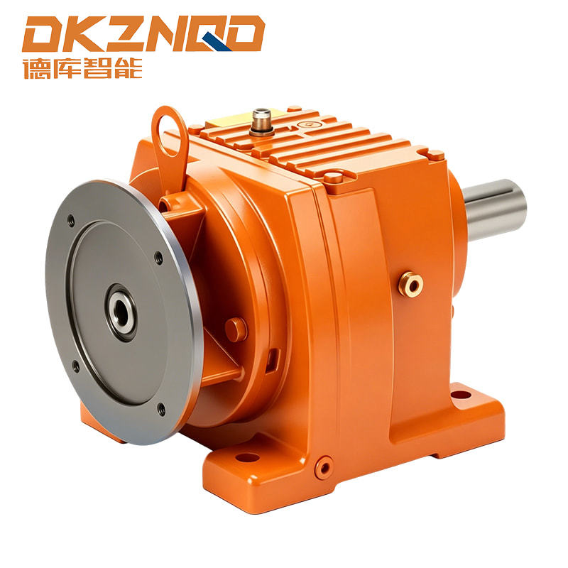 Động cơ giảm tốc xoắn ốc dòng R với hộp đầu cuối gắn trên cùng
